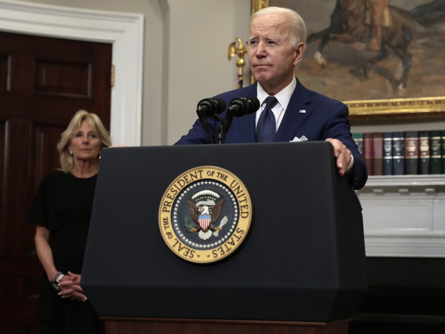 President Biden called on lawmakers to "stand up to the gun lobby."